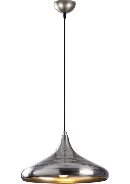 Modern Tekli Sarkıt Avize Metal Sıvama Silver, Tekli Sarkıt Lamba EYSAN-209