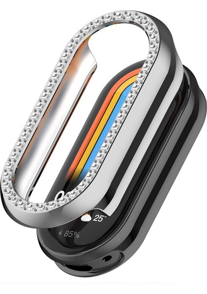 Xiaomi Mi Band 8 / 9 Uyumlu Taşlı Şık Metal Kasa Koruyucu – Işıltılı Tam Koruma Çerçeve fiyatları