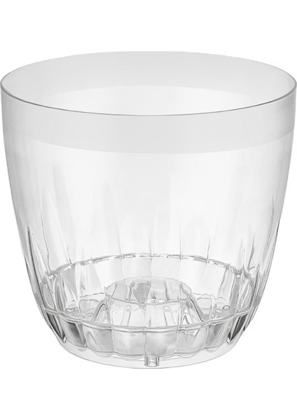 0,75 Litre Kristal Orkide Saksısı Set Tabaklı Şeffaf Plastik Saksı Seti fırsatları