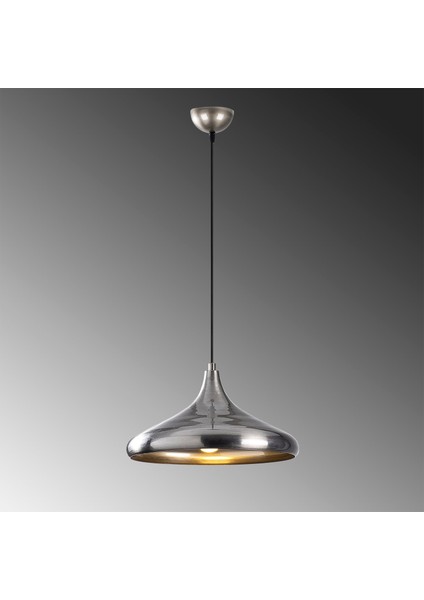 Modern Tekli Sarkıt Avize Metal Sıvama Silver, Tekli Sarkıt Lamba EYSAN-209 fırsatları