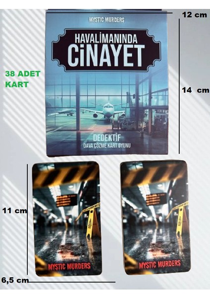 Dedektif Dava Çözme Kart Oyunu Havalimanında Cinayet 38 Kart fiyatları