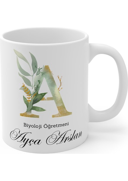 Öğretmenler Günü Hediyesi Kişiye Özel Harfli ve Isimli Kupa Bardak (1 Adet) modelleri