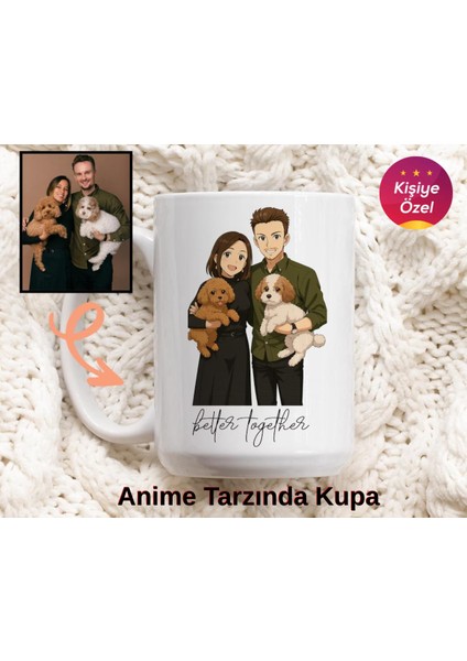 Anime Tarzı Fotoğraf Baskılı Kupa Kişiye Özel Hediyelik Kupa Bardak
