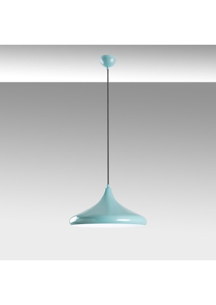 Retro Tekli Sarkıt Avize Turkuaz, Dekoratif Metal Sıvama Başlık Lamba EYSAN-207-TURQUOISE