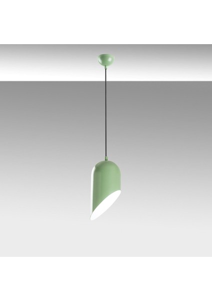 Kesik Sıvama Rustik Sarkıt Avize Yeşil, Endüstriyel Metal Sıvama Tavan Lambası 6161-MINTGREEN indirimleri