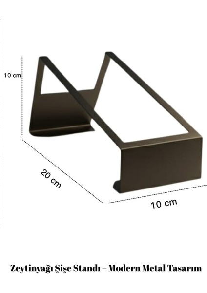 Modern Metal Tasarım Zeytinyağı Şişe Standı – Şık ve Kullanışlı Mutfak Düzeni fırsatları
