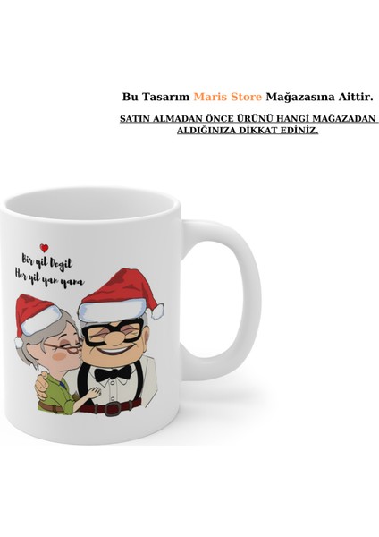 Yılbaşı Yeni Yıl Konseptli Kişiye Özel Isimli Hediyelik Çift Sevgili Aşk Kupa Bardak (1 Adet) modelleri