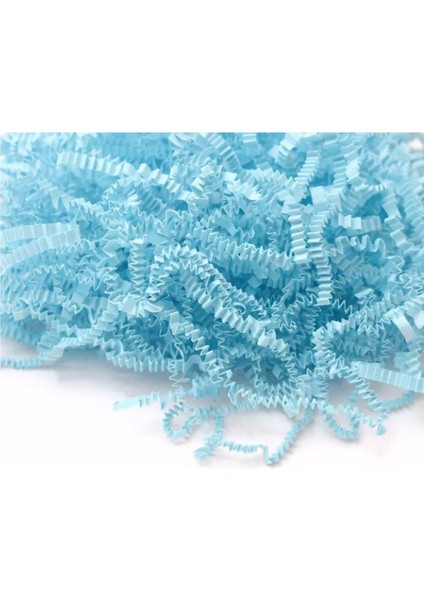 Kırpık Kağıt Zigzag Kesim Mavi Renk 1 kg