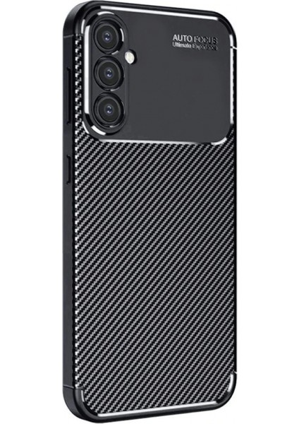 Samsung Galaxy A16 5g Kılıf Auto Focus Karbon Kapak - Siyah