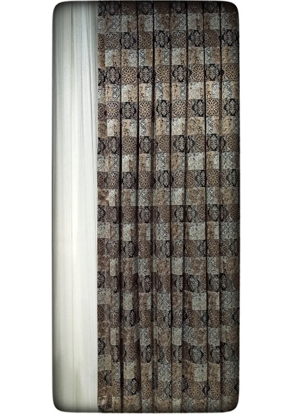 Venezia Desenli Pileli Fon Perde modelleri