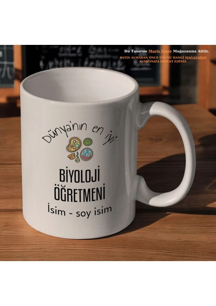 Dünyanın En Iyi Biyoloji Öğretmeni Kişiye Özel Isimli Kupa Bardak