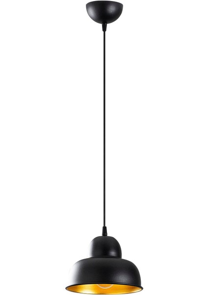 Çakır Modern Tekli Sarkıt Avize Siyah, Retro Metal Sıvama Başlık Lamba CAKIR-180BLACK-1 fiyatları