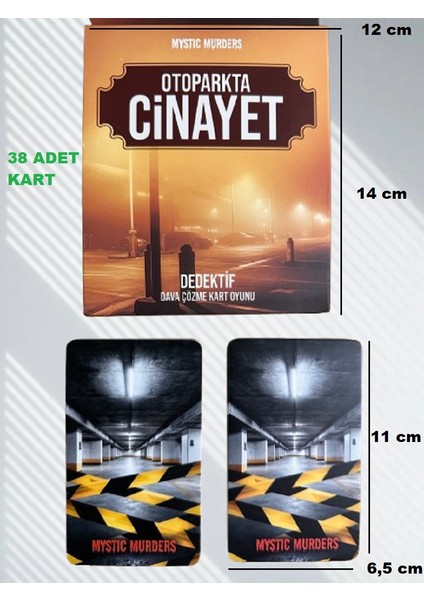 Dedektif Dava Çözme Kart Oyunu Otoparkta Cinayet 38 Kart