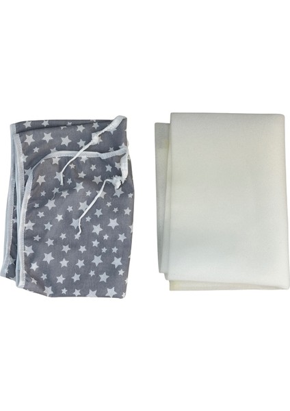 Ütü Masası Kılıfı Vip 48X130 Cm-Süngerli Ütü Bezi Ütü Masası Bezi-Gri Yıldız fiyatları