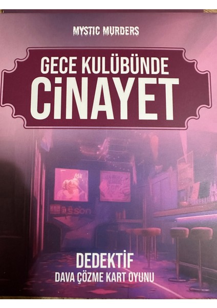 Dedektif Kart Oyunu Dava Çözme Gece Kulübünde Cinayet 38 Kart fırsatları