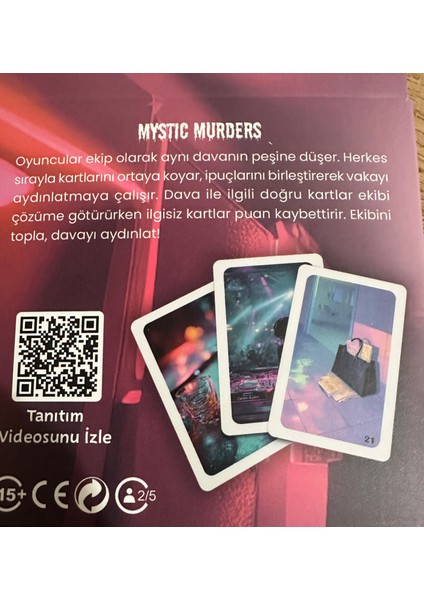 Dedektif Kart Oyunu Dava Çözme Gece Kulübünde Cinayet 38 Kart indirimleri