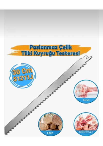 S1211J Paslanmaz Kemik Testere Tilki Kuyruğu Testeresi
