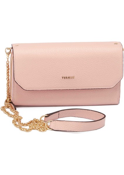 Pembe Hakiki Deri Kadın Çapraz Askılı Çanta - S23K1BC79900-T8A