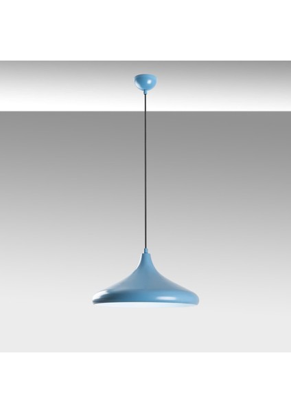 Retro Tekli Sarkıt Avize Mavi, Dekoratif Metal Sıvama Başlık Lamba EYSAN-207-LIGHTBLUE