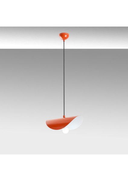 Retro Tekli Sarkıt Avize Turuncu, Dekoratif Metal Sıvama Lamba EGER-MR-830-ORANGE indirimleri