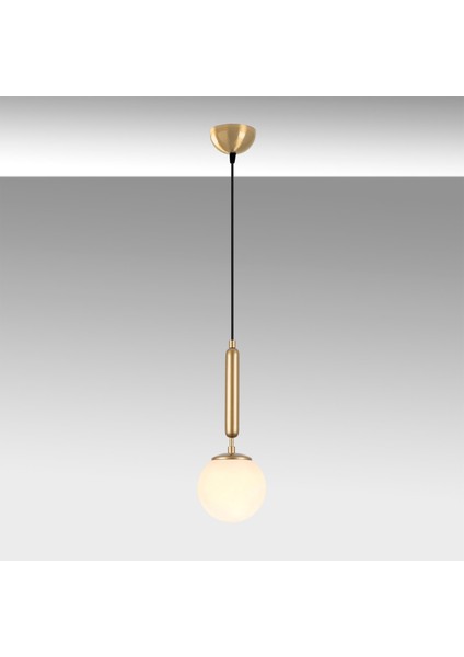 Modern Tekli Cam Sarkıt Avize Parlak Gold, Sarkıt Lamba KING-11452 fırsatları