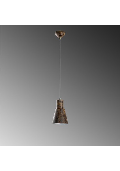 Konikkem Retro Tekli Sarkıt Avize Patine, Endüstriyel Metal Sıvama Tavan Lambası 6362-RETRO fırsatları