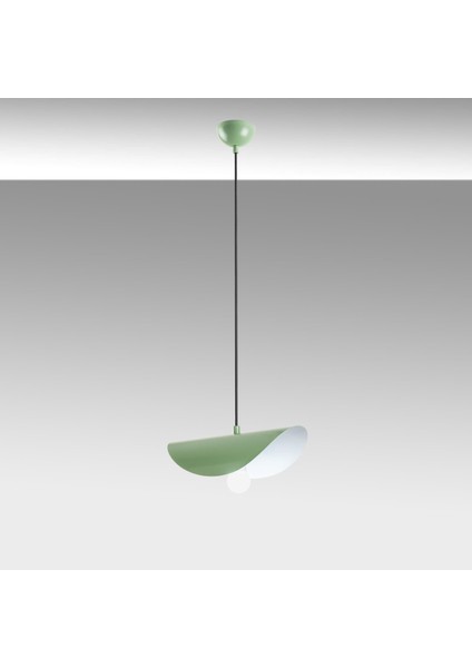 Retro Tekli Sarkıt Avize Yeşil, Dekoratif Metal Sıvama Lamba EGER-MR-830-MINTGREEN indirimleri