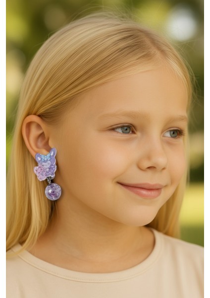 Kuromi Deliksiz Kıstırmalı Çocuk Küpe fiyatları