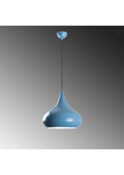 Retro Tekli Sarkıt Avize Mavi, Modern Dekoratif Metal Sıvama Tavan Aydınlatma SAGLAM-3774-LIGHTBLUE indirimleri