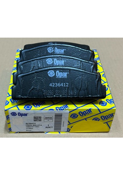 Fiat // 4236412 // Ön Fren Balatası // Doğan Şahin Kartal