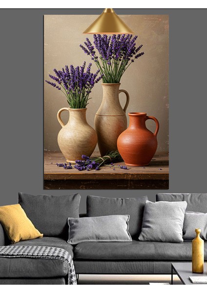 Kurutulmuş Lavanta Çiçekleri Dekoratif Kanvas - Mdf Ahşap Tablo modelleri