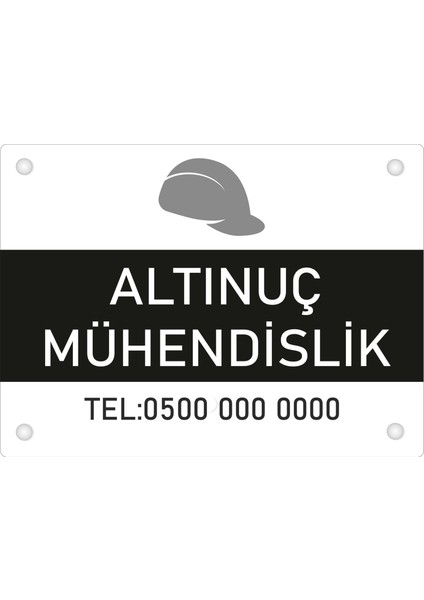 Kişiye Özel Mühendislik Pvc Levha 40X30 cm