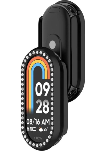 Xiaomi Mi Band 8 / 9 Uyumlu Taşlı Şık Metal Kasa Koruyucu – Işıltılı Tam Koruma Çerçeve indirimleri