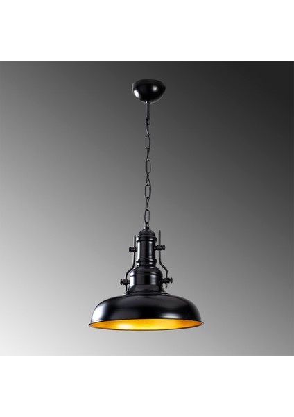 Ezel Modern Tekli Sarkıt Avize Metal Sıvama Siyah Tekli Sarkıt Lamba EZEL-200 modelleri