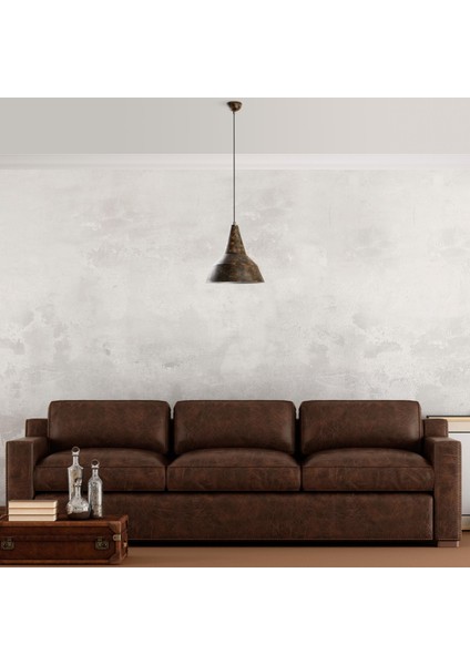 Retro Tekli Sarkıt Avize Patine, Modern Dekoratif Metal Sıvama Tavan Aydınlatma SAGLAM-3728-RETRO fiyatları
