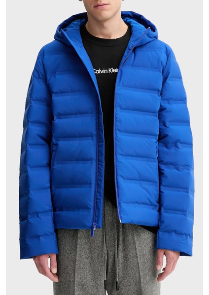 Kapitoneli Regular Fit Kapüşonlu Şişme Mont LV04LD521GC65 Erkek Mont LV04LD521G C65