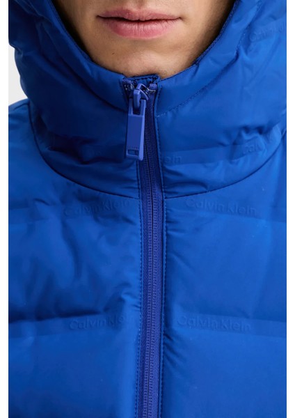 Kapitoneli Regular Fit Kapüşonlu Şişme Mont LV04LD521GC65 Erkek Mont LV04LD521G C65