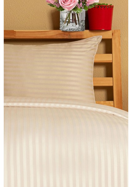 Nevresim Takım 5 Renk - Pamuk Saten Çizgili Nevresim Takım Çift Kişilik Çarşaf + 2yastık +Nevresim modelleri