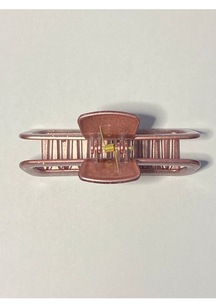 Simli Gül Kurusu Renk Oval Model Mandal Toka 11 cm - Şık ve Dayanıklı modelleri