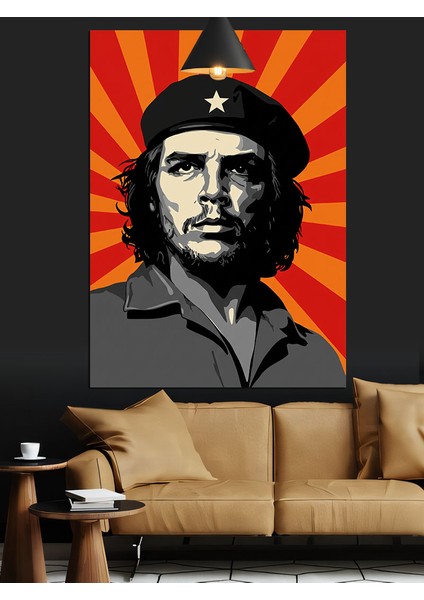 Che Guevara Lider Portresi Dekoratif Kanvas - Mdf Ahşap Tablo fiyatları