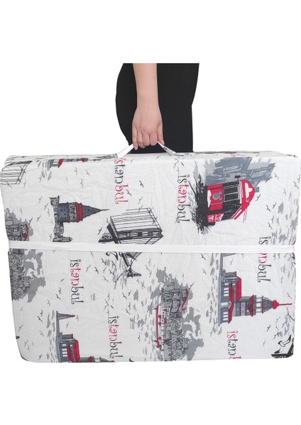 Katlanır Yer Minderi Süngerli Minder Katlanır Minder Tek Kişilik 80X180 cm Istanbul Desen modelleri