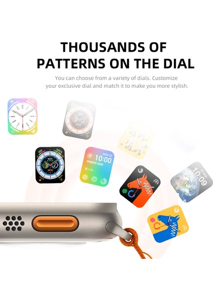 Hw8 Ultra Çift Kordon 49MM - Siri Nfc Bluetooth Arama Konuşma - Ios & Android Uyumlu Akıllı Saat ( Lisinya ) indirimleri