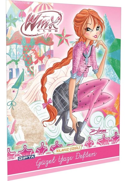Winx Güzel Yazı Defteri Tel Dikiş Karışık Kapak A4 40 Yaprak