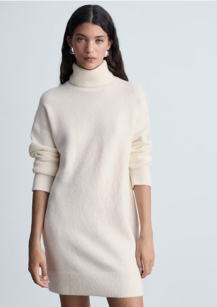 Balıkçı Yaka Triko Elbise