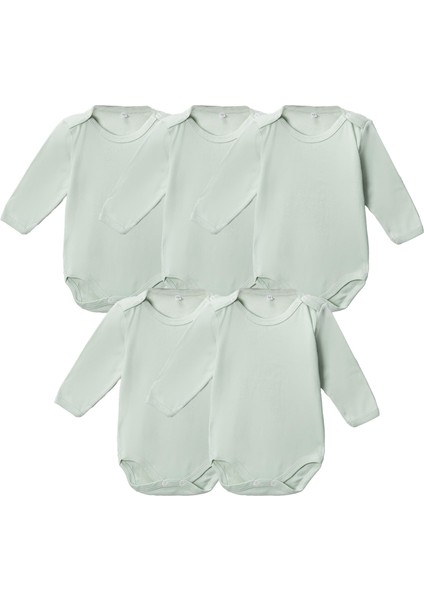 %100 Pamuklu Penye Likralı Kumaş Çıtçıtlı Uzun Kol Bebek Badi Zıbın Renkli fiyatları