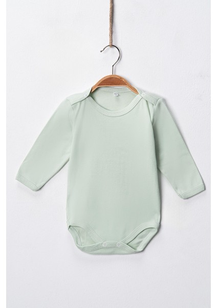 %100 Pamuklu Penye Likralı Kumaş Çıtçıtlı Uzun Kol Bebek Badi Zıbın Renkli modelleri