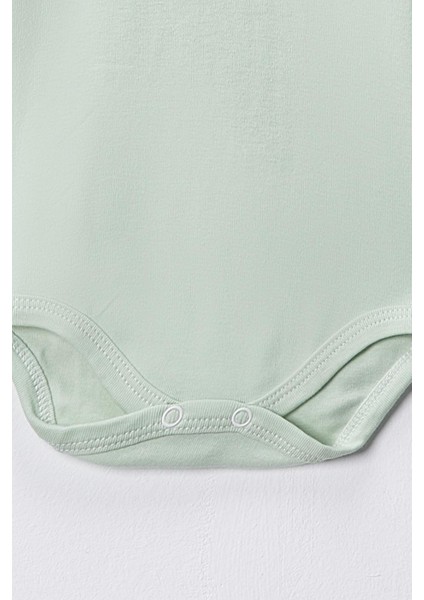 %100 Pamuklu Penye Likralı Kumaş Çıtçıtlı Uzun Kol Bebek Badi Zıbın Renkli fırsatları