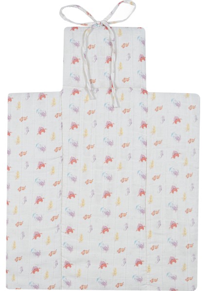 %100 Pamuk Muslin Alt Değiştirme Matı – Katlanabilir 45X65 cm Atlantis Koleksiyonu