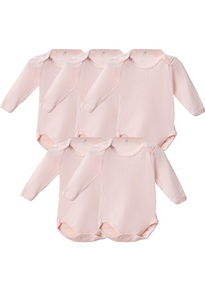 %100 Pamuklu Penye Likralı Kumaş Çıtçıtlı Uzun Kol Bebek Badi Zıbın Renkli fiyatları