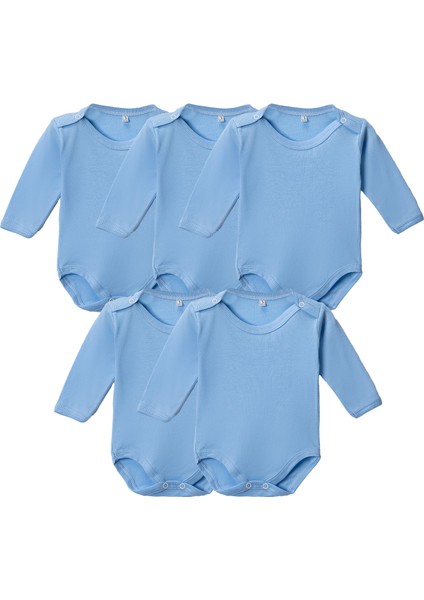 %100 Pamuklu Penye Likralı Kumaş Çıtçıtlı Uzun Kol Bebek Badi Zıbın Renkli fiyatları